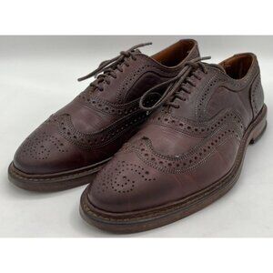 Allen Edmonds McTavish Oxford Wingtip Chestnut Brown Leather Dress Shoes Size 9D